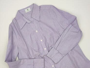 koszulka z długim rękawem w paski: Bluzka damska, rozmiar L — 1