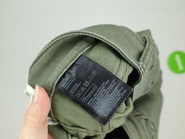 marynarka khaki h m: H&M L.O.G.G., Spodnie materiałowe damskie, M — 5
