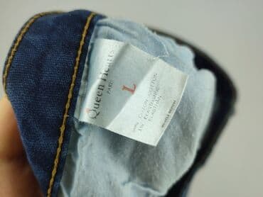 legginsy lateksowe z wysokim stanem: Queen Hearts, Jeansy damskie, L — 4