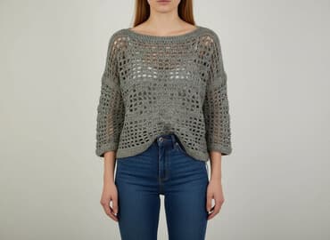 kapcie na szydełku wzory: Sweter damski, rozmiar M — 1