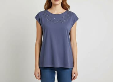 bluzki z cyrkoniami allegro: Tu, Bluzka damska, rozmiar L — 6