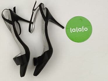 czarne sandały na szpilce ccc: Półbuty damskie, rozmiar 40 — 3