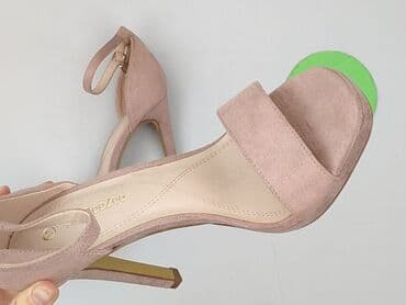 srebrne buty deichmann: Sandały damskie, 37 — 5