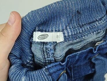 stradivarius spodnie woskowane: Spodnie jeansowe, Pepco, 9-12 miesięcy, stan - Idealny — 4