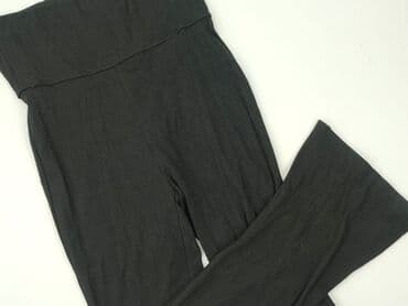 sinsay spodnie czarne z wysokim stanem: Sinsay, Spodnie materiałowe damskie, rozmiar L — 2