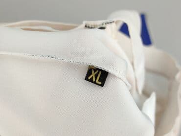 biale klapki a'la hermes: Material trousers for women, size XL — 4