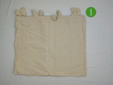 poszewka na poduszkę 40x40: Beżowe zasłony panelowe z troczkami - Zestaw zasłon w kolorze jasnego — 2