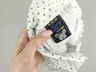 biala koszulka basic: Shirt 11 years, condition - Very good, pattern - Peas, color - White — 5