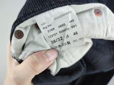 czarne materialowe spodnie: Spodnie dla mężczyzn, XL — 5