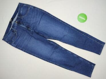 legginsy z wysokim stanem modelujące: Jeansy damskie, M — 2