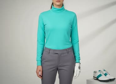 długość koszulki a wzrost: Golf damski, rozmiar S — 6