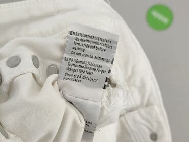 białe krótkie spodenki jeansowe: KappAhl, Szorty damskie, rozmiar S — 5