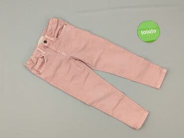 pomarańczowe spodnie hello kitty: Spodnie jeansowe, Zara, 5-6 lat, 110/116, stan - Idealny — 2