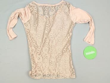 beżowa bluzka z dekoltem w serek: Women's blouse, size S — 4