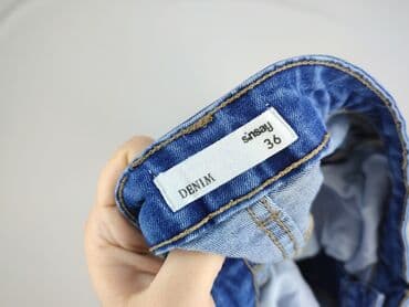 patchworkowe jeansy: Jeansy damskie, S — 4