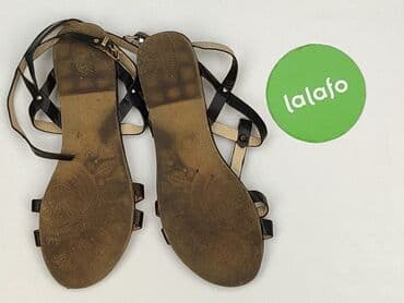 sandały płaskie z kamieniami: Sandals for women, size 41 — 4