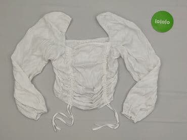 sweter z przezroczystymi rękawami: Bluzka damska, M — 2