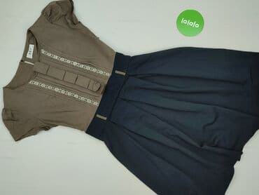 granatowa sukienka z białym kołnierzykiem: Sukienka damska, rozmiar M — 3