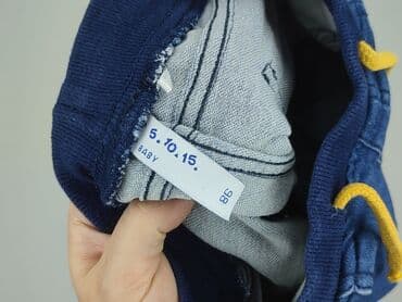 czarne krótkie spodenki sinsay: Spodnie jeansowe, 5.10.15, 12-18 miesięcy, stan - Bardzo dobry — 4