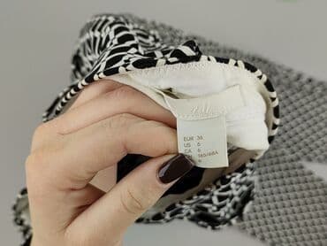 spodnie ze szwem z przodu: Spodnie materiałowe damskie, rozmiar S — 4