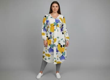 sukienki midi długi rękaw: Sukienka damska, rozmiar XL — 6