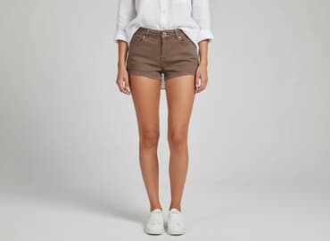 brązowe spodenki damskie: Szorty damskie, rozmiar S — 5