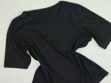 czarne t shirty damskie w serek: T-shirt damski, rozmiar XL — 1