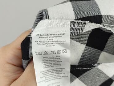 spodnie woskowane goodies: Koszula 12 lat, stan - Bardzo dobry, wzór - Kratka, kolor - Czarny — 5