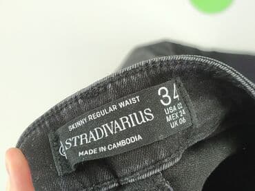 czarne spodnie damskie stradivarius: Stradivarius, Jeansy damskie, rozmiar XS — 4