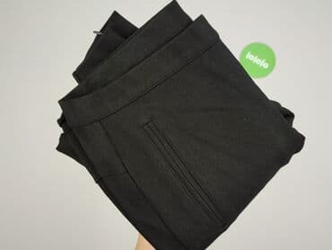 wysokie trampki do krótkich spodni: Spodnie materiałowe damskie, rozmiar S — 4