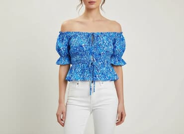 bluzka z odkrytym ramieniem allegro: FB Sister, Bluzka damska, rozmiar M — 6