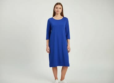 sukienka rozkloszowana dekolt łódka: Sukienka damska, rozmiar S — 5