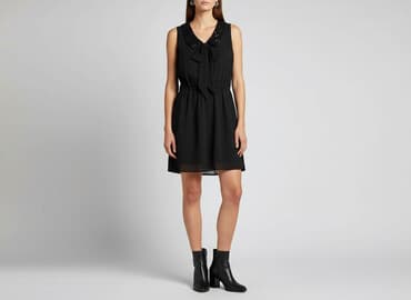 sukienki czarne krótkie: Sukienka damska, rozmiar M — 6