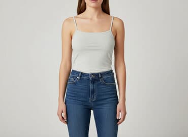 cieliste podkoszulki damskie: T-shirt damski, rozmiar S — 5