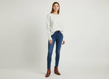 sinsay sweter bialy: Sinsay, Sweter damski, rozmiar 2XS — 1