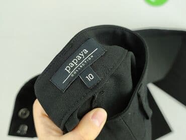 szerokie spodnie pepco: Papaya, Spodnie materiałowe damskie, rozmiar M — 4