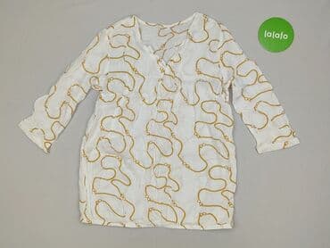 białe bluzki ze zlotym nadrukiem: Tunika damska, rozmiar S — 2