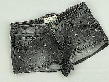 washed blue jeans: Bershka, Szorty damskie, rozmiar XS — 1