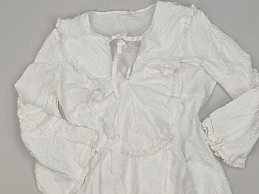 bialy satynowy top: Mango, Tunika damska, rozmiar M — 1