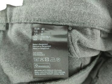 lidl klapki z futerkiem: H&M, Spodnie materiałowe damskie, L — 4