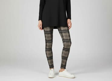 legginsy eko skóra push up: Legginsy Eleganckie damskie, rozmiar S — 1