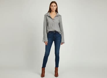 srebrne bluzki wieczorowe: Elite, Bluzka damska, rozmiar M — 7