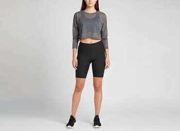 krótkie spodenki do rajstop: Oxylane, Legginsy Krótkie damskie, rozmiar XS — 7