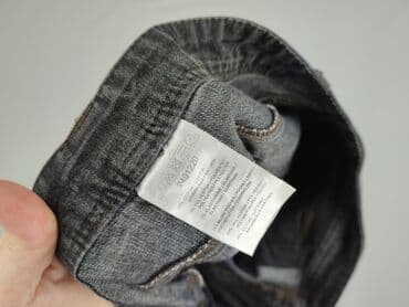 szare szerokie jeansy: Jeansy damskie, rozmiar XL — 4