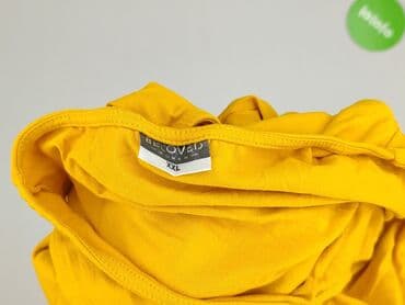 bluzka żółta w czarne paski: Beloved, Top damski, 2XL — 4