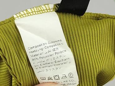 bluzka żółta w czarne paski: Shein, Top damski, rozmiar L — 6