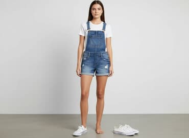 zara kombinezony letnie: Terranova, Ogrodniczki damskie, rozmiar XS — 6