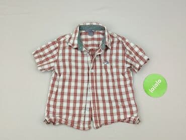 marynarka i koszulka: Shirt 3-4 years, condition - Perfect, pattern - Cell, color - Red — 2