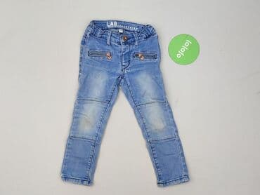 spodnie ze skóry dla dziewczynki: Jeans, 2-3 years, 92/98, condition - Perfect — 2
