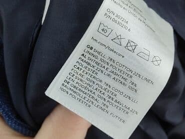spodnie woskowane matowe: Material trousers, H&M, 15 years, 170, condition - Very good — 5